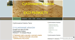 Desktop Screenshot of cyklinowaniekrakow.net