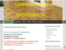 Tablet Screenshot of cyklinowaniekrakow.net